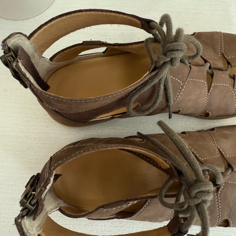 Hartjes XS Ghillie Sandy Hazelnut Nubuck Strappy Gladiator Sandals EU39 US 8-8.5 - Picture 10 of 13